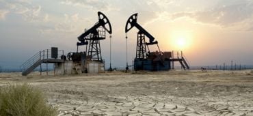 Champ de pétrole au Kazakhstan